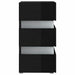 Dulap noptieră cu LED negru lucios 45x35x67cm lemn prelucrat - WALTI WALTI