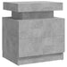 Noptieră, gri beton, 45x35x52 cm, lemn prelucrat - WALTI WALTI