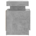 Noptieră, gri beton, 45x35x52 cm, lemn prelucrat - WALTI WALTI