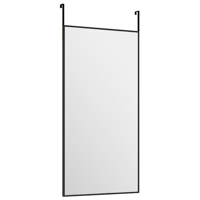 Oglindă pentru ușă, negru, 30x60 cm, sticlă și aluminiu - WALTI WALTI