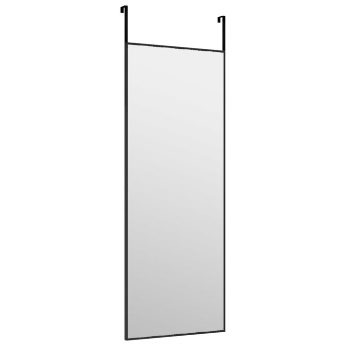 Oglindă pentru ușă, negru, 30x80 cm, sticlă și aluminiu - WALTI WALTI