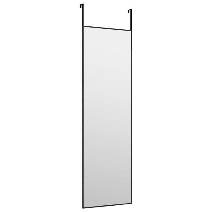 Oglindă pentru ușă, negru, 30x100 cm, sticlă și aluminiu - WALTI WALTI