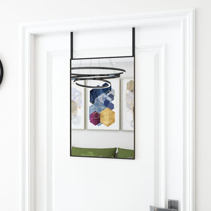 Oglindă pentru ușă, negru, 40x60 cm, sticlă și aluminiu - WALTI WALTI