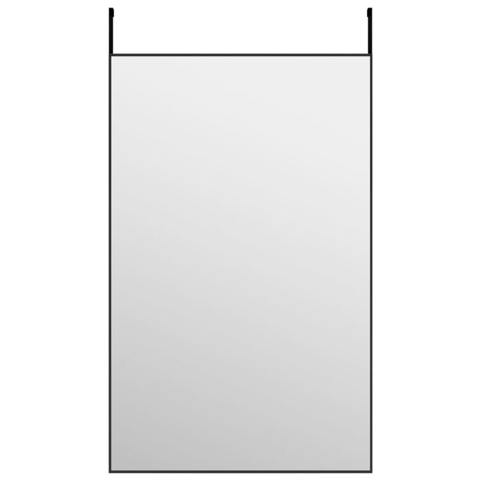 Oglindă pentru ușă, negru, 50x80 cm, sticlă și aluminiu - WALTI WALTI