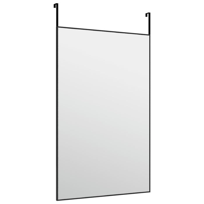 Oglindă pentru ușă, negru, 50x80 cm, sticlă și aluminiu - WALTI WALTI