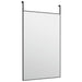 Oglindă pentru ușă, negru, 50x80 cm, sticlă și aluminiu - WALTI WALTI