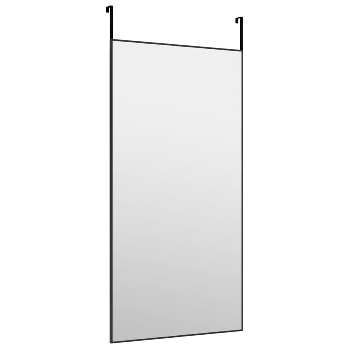 Oglindă pentru ușă, negru, 50x100 cm, sticlă și aluminiu - WALTI WALTI