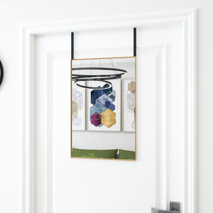 Oglindă pentru ușă, auriu, 40x60 cm, sticlă și aluminiu - WALTI WALTI