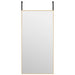 Oglindă pentru ușă, auriu, 40x80 cm, sticlă și aluminiu - WALTI WALTI