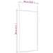 Oglindă pentru ușă, auriu, 40x80 cm, sticlă și aluminiu - WALTI WALTI