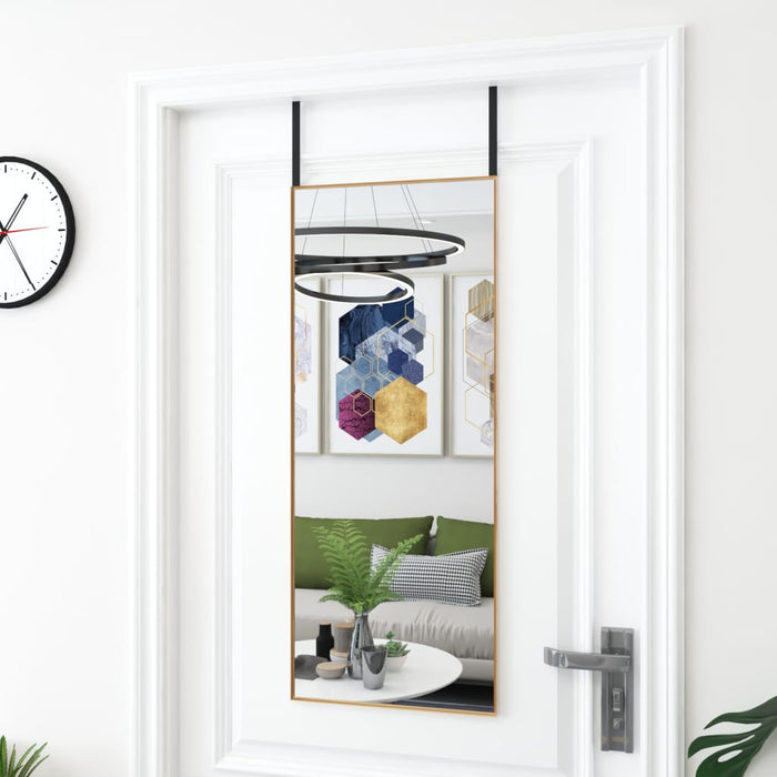 Oglindă pentru ușă, auriu, 40x100 cm, sticlă și aluminiu - WALTI WALTI