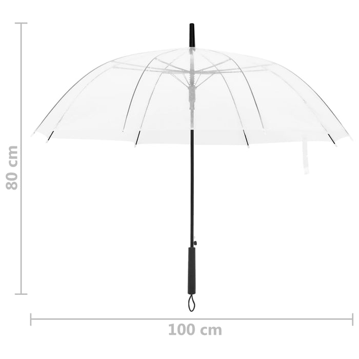 Umbrelă, transparent, 100 cm - WALTI WALTI