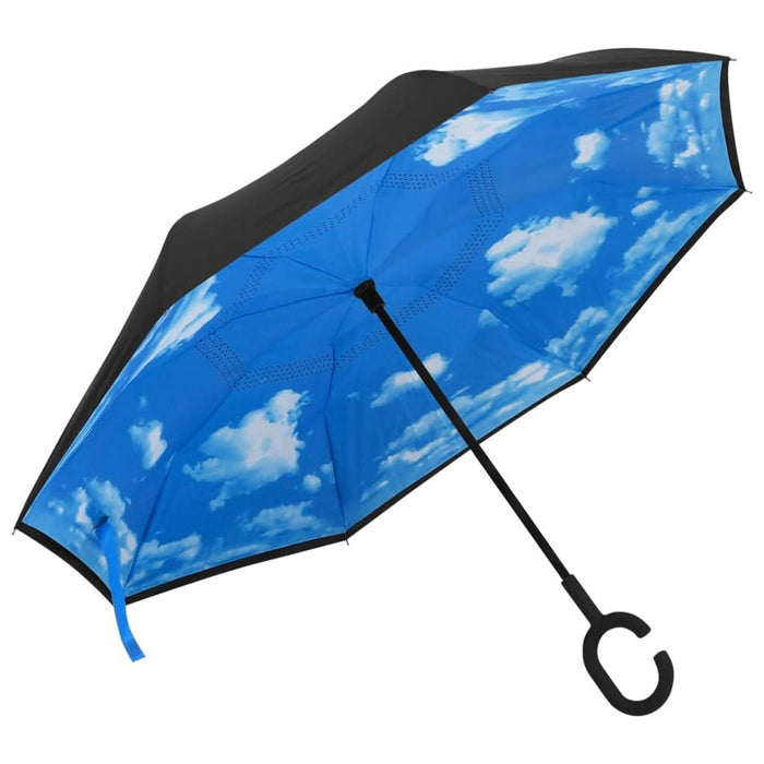 Umbrelă cu mâner în formă de C, negru, 108 cm - WALTI WALTI