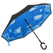 Umbrelă cu mâner în formă de C, negru, 108 cm - WALTI WALTI