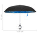 Umbrelă cu mâner în formă de C, negru, 108 cm - WALTI WALTI