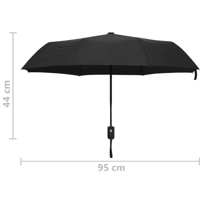 Umbrelă pliabilă automată, negru, 95 cm - WALTI WALTI