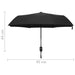 Umbrelă pliabilă automată, negru, 95 cm - WALTI WALTI