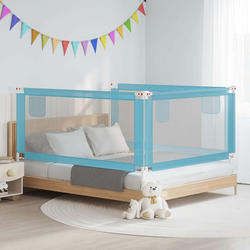 Balustradă de protecție pat copii, albastru, 180x25 cm, textil - WALTI WALTI