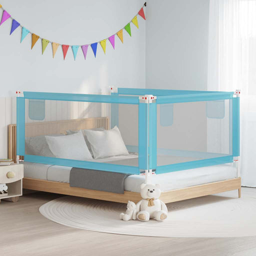 Balustradă de protecție pat copii, albastru, 190x25 cm, textil - WALTI WALTI
