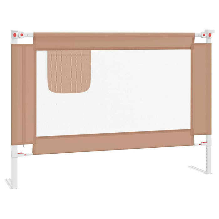 Balustradă de protecție pat copii, gri taupe, 90x25 cm, textil WALTI