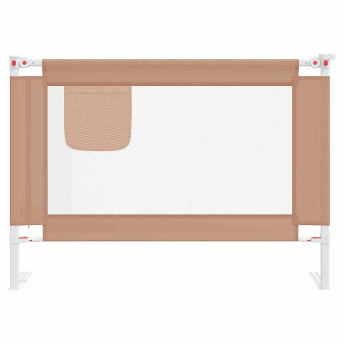 Balustradă de protecție pat copii, gri taupe, 90x25 cm, textil WALTI