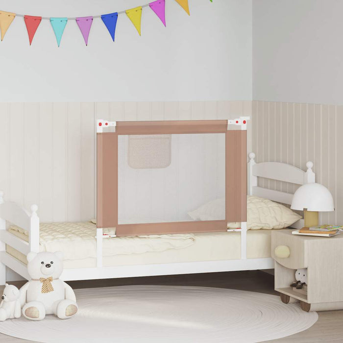 Balustradă de protecție pat copii, gri taupe, 90x25 cm, textil WALTI
