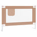 Balustradă de protecție pat copii, gri taupe, 100x25 cm, textil - WALTI WALTI