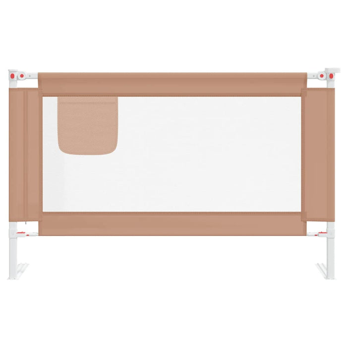 Balustradă de protecție pat copii, gri taupe, 120x25 cm, textil WALTI