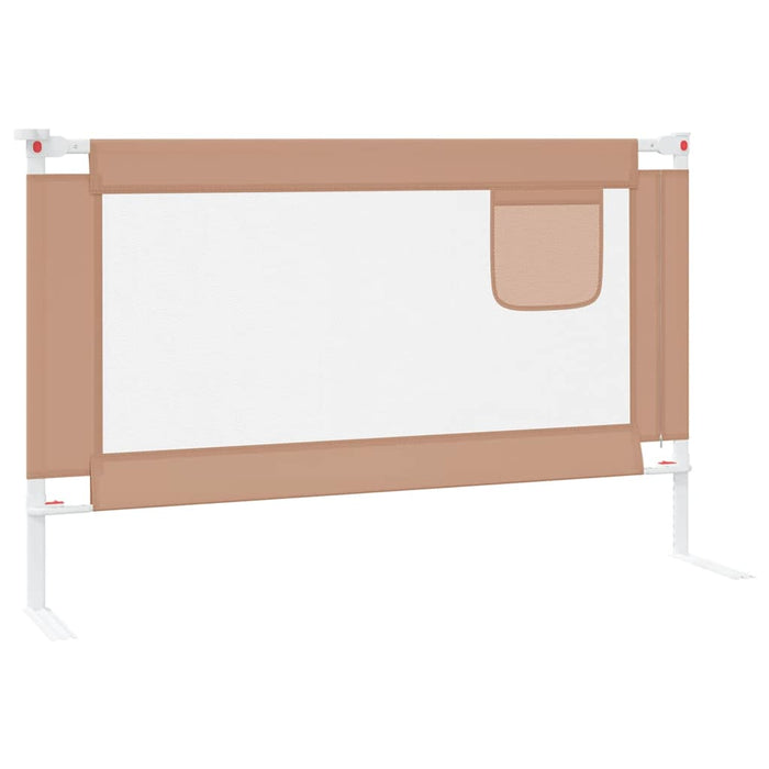 Balustradă de protecție pat copii, gri taupe, 120x25 cm, textil WALTI