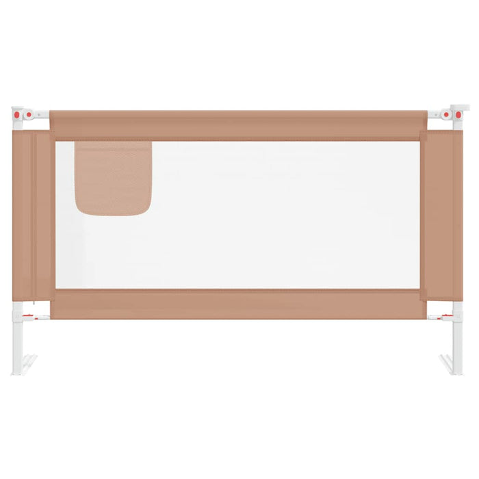 Balustradă de protecție pat copii, gri taupe, 140x25 cm, textil WALTI