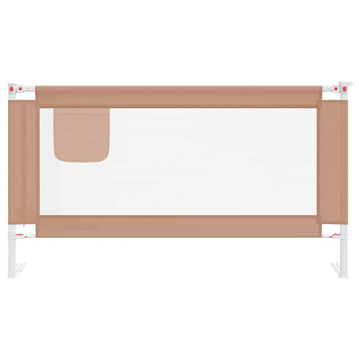 Balustradă de protecție pat copii, gri taupe, 150x25 cm, textil - WALTI WALTI
