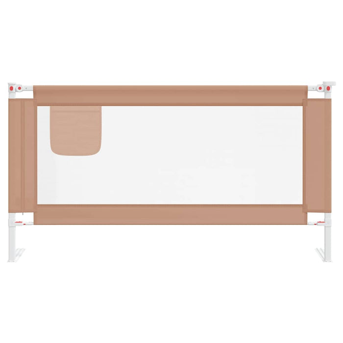 Balustradă de protecție pat copii, gri taupe, 160x25 cm, textil - WALTI WALTI