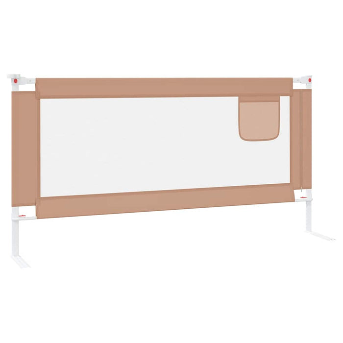 Balustradă de protecție pat copii, gri taupe, 180x25 cm, textil - WALTI WALTI