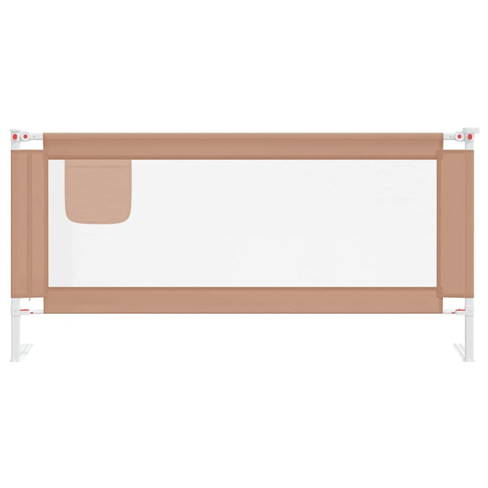 Balustradă de protecție pat copii, gri taupe, 190x25 cm, textil - WALTI WALTI