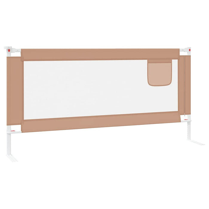 Balustradă de protecție pat copii, gri taupe, 190x25 cm, textil - WALTI WALTI