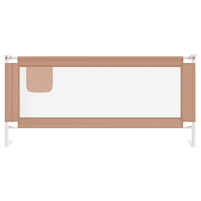 Balustradă de protecție pat copii, gri taupe, 200x25 cm, textil - WALTI WALTI