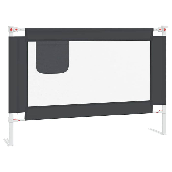 Balustradă de protecție pat copii, gri închis, 100x25 cm textil - WALTI WALTI