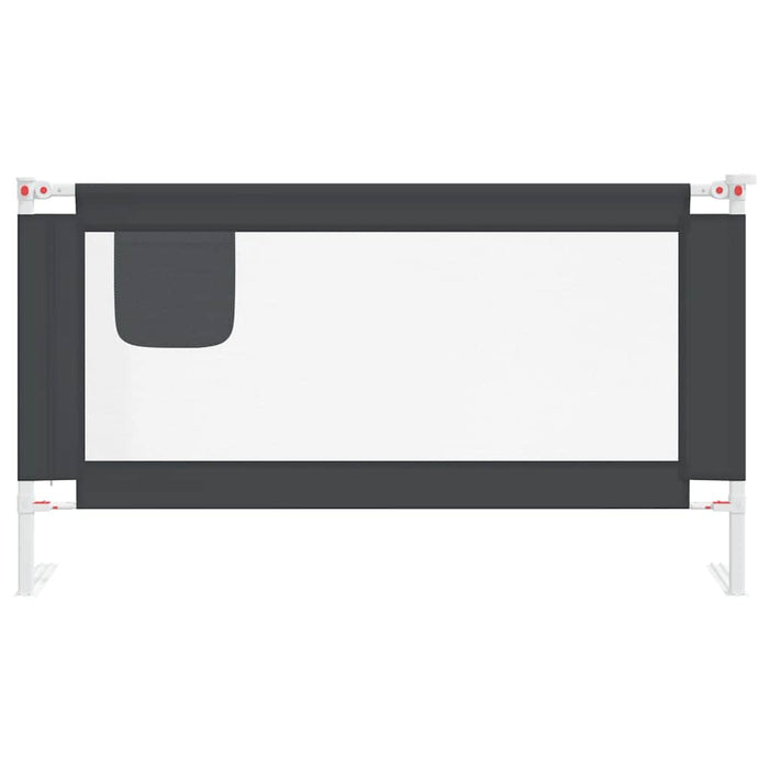 Balustradă de protecție pat copii, gri închis, 150x25 cm textil WALTI