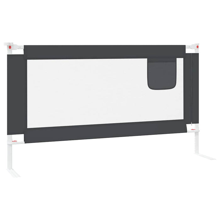 Balustradă de protecție pat copii, gri închis, 150x25 cm textil WALTI