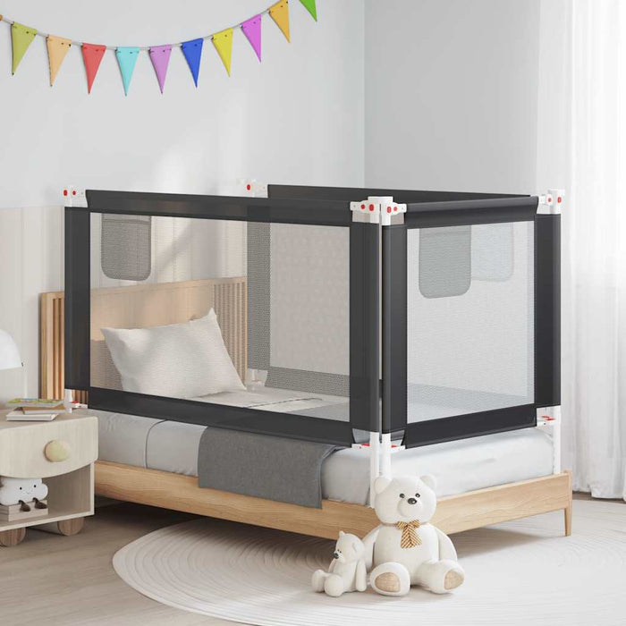 Balustradă de protecție pat copii, gri închis, 150x25 cm textil WALTI