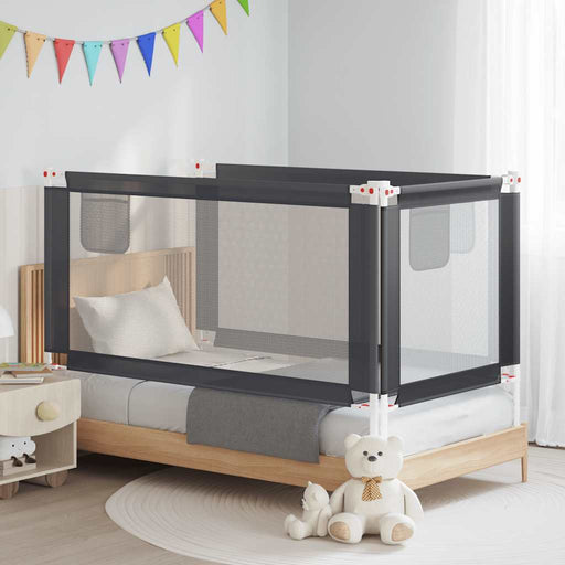 Balustradă de protecție pat copii, gri închis, 160x25 cm textil - WALTI WALTI