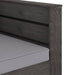 Set mobilier grădină cu perne, 2 piese, gri, lemn tratat - WALTI WALTI