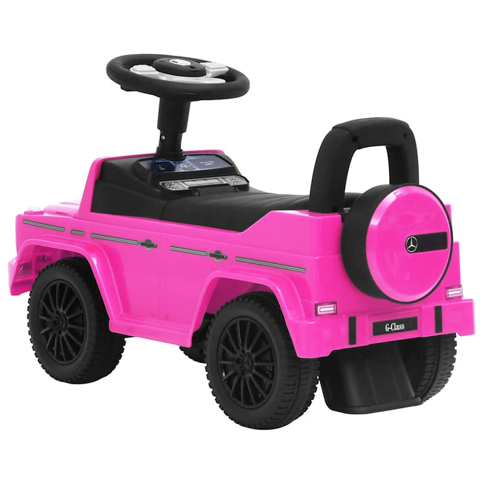 Mașinuță pentru pași Mercedes-Benz G63, roz WALTI