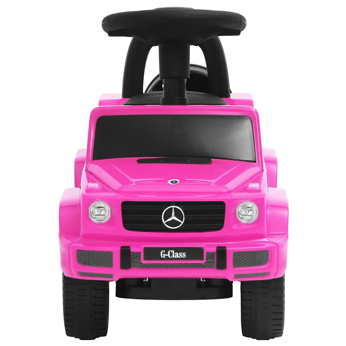 Mașinuță pentru pași Mercedes-Benz G63, roz WALTI