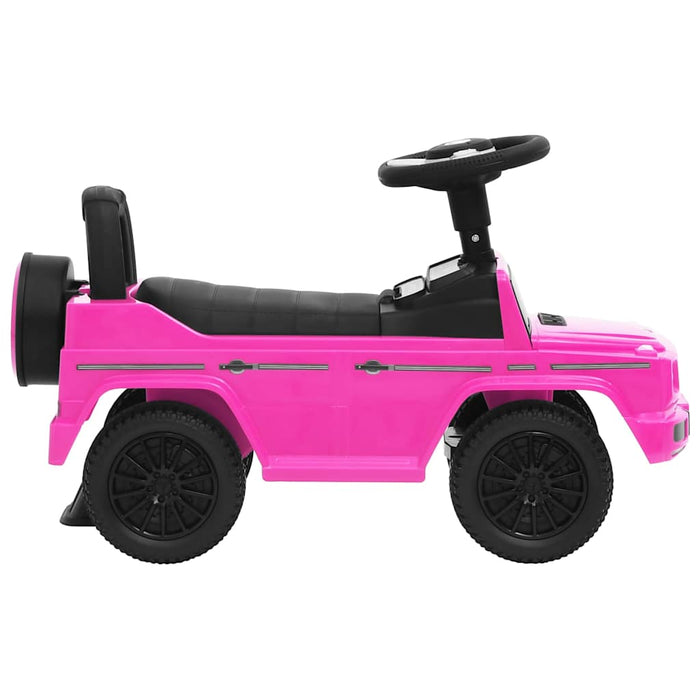 Mașinuță pentru pași Mercedes-Benz G63, roz WALTI