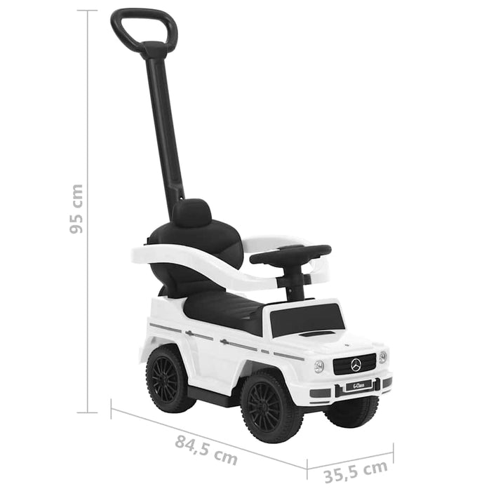 Mașinuță cu împingere G63, alb WALTI
