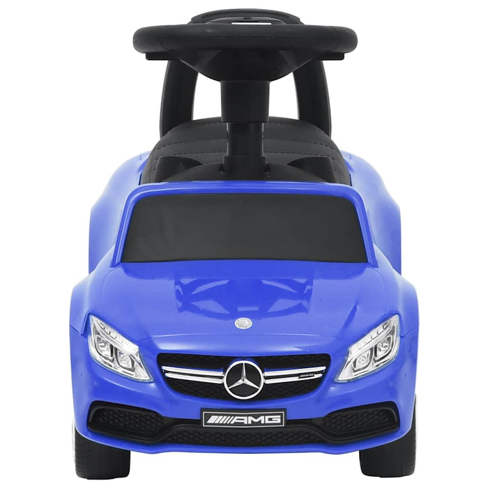 Mașinuță pentru primii pași Mercedes-Benz C63, albastru WALTI