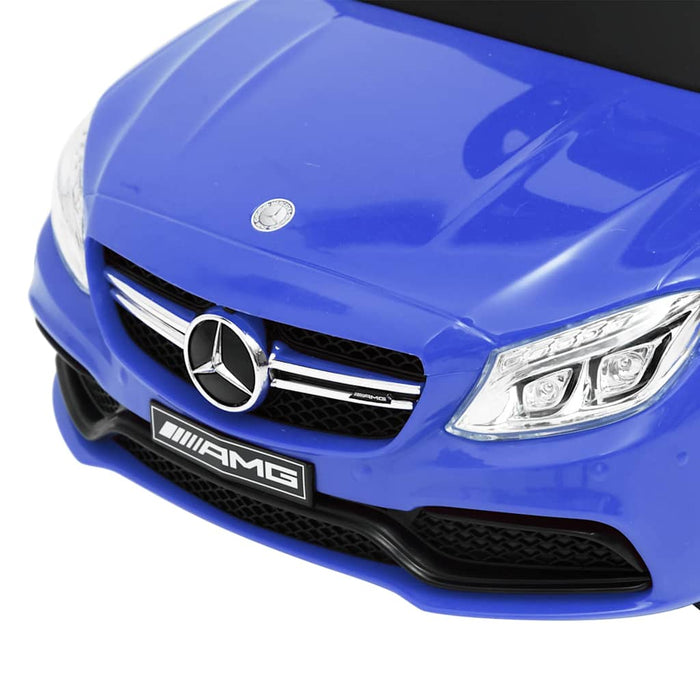 Mașinuță pentru primii pași Mercedes-Benz C63, albastru WALTI