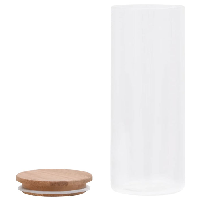 Borcane din sticlă depozitare, capac de bambus, 6 buc., 1000 ml - WALTI WALTI