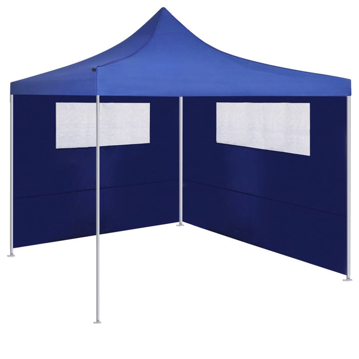 Perete lateral foișor cu ferestre, 6x2 m, albastru - WALTI WALTI